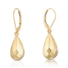 Thumbnail Image 1 of 9ct Yellow Gold Large Facetted Teardrop Drop Earrings