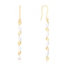 Thumbnail Image 1 of 9ct Yellow & White Gold Open Twist Drop Earrings