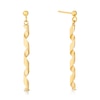 Thumbnail Image 1 of 9ct Yellow Gold Open Twist Drop Earrings