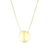 Thumbnail Image 1 of 9ct Yellow Gold Domed Circle Pendant Necklace