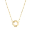 Thumbnail Image 1 of 9ct Yellow Gold Small Open Circle Motif Necklace