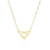 Thumbnail Image 1 of 9ct Yellow Gold Small Open Heart Shaped Necklace