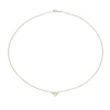 Thumbnail Image 2 of 9ct Yellow Gold Small Open Heart Shaped Necklace