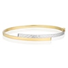 Thumbnail Image 1 of 9ct Yellow Gold Diamond Cut & Polished Crossover Bangle