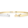 Thumbnail Image 2 of 9ct Yellow Gold Diamond Cut & Polished Crossover Bangle