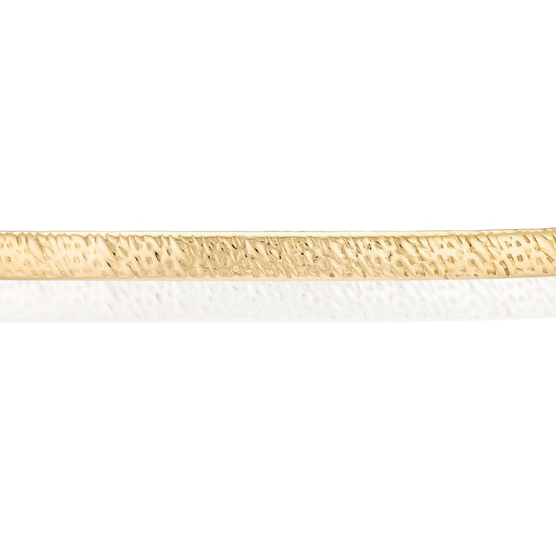 Main Image 2 of 9ct Yellow Gold Textured Bangle