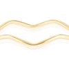 Thumbnail Image 2 of 9ct Yellow Gold Polished Wave Bangle