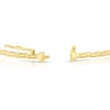 Thumbnail Image 3 of 9ct Yellow Gold Thin Crosshatch Textured Bangle