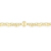 Thumbnail Image 2 of 9ct Yellow Gold 6.5+1" Station Ball Sparkle Double Bracelet