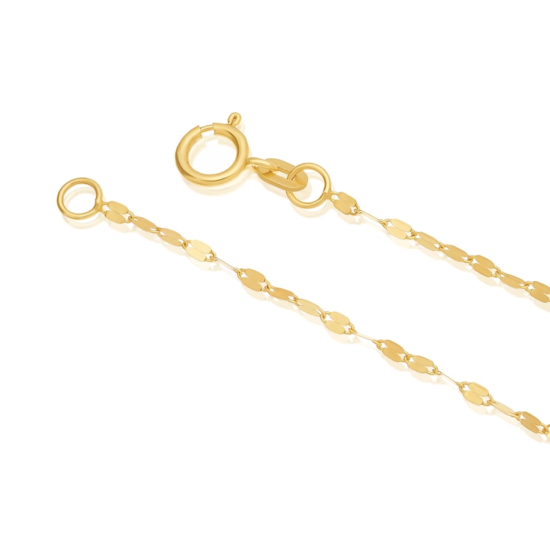 Main Image 3 of 9ct Yellow Gold Small Open Circle Motif Bracelet