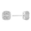 Thumbnail Image 0 of 9ct White Gold 0.30ct Total Diamond Baguette Stud Earrings