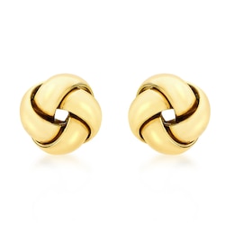 9ct Yellow Gold Knot Stud Earrings