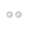 Thumbnail Image 4 of Sterling Silver Cubic Zirconia Round Halo Earring & Pendant Jewellery Set Bauble