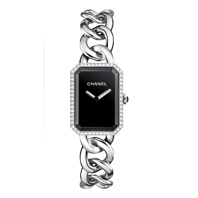 Main Image 1 of CHANEL Premiere Black Diamond 20mm Dial Bracelet Watch