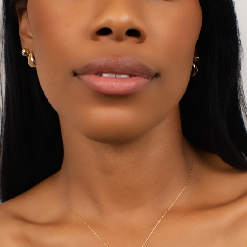 Main Image 4 of KLEORA ODYSSEY Modern Electrum™ Wide J-Hoop Earrings