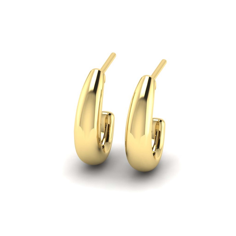 Main Image 2 of KLEORA ODYSSEY Modern Electrum™ Thin J-Hoop Earrings