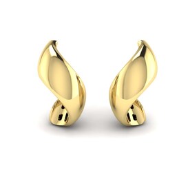 KLEORA ODYSSEY Modern Electrum™ Large Curved Earrings