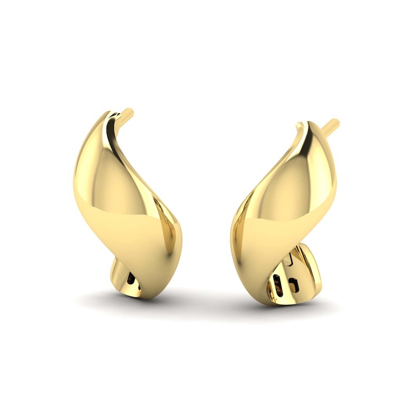 Main Image 2 of KLEORA ODYSSEY Modern Electrum™ Large Curved Earrings