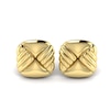 Thumbnail Image 2 of KLEORA LINEA Modern Electrum™ Textured Square Stud Earrings