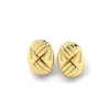 Thumbnail Image 2 of KLEORA LINEA Modern Electrum™ Textured Oval Stud Earrings