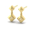 Thumbnail Image 2 of KLEORA PYRAMID Modern Electrum™ Diamond Pyramid Drop Earrings
