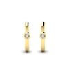 Thumbnail Image 1 of KLEORA AURORA Modern Electrum™ Miracle Plate Diamond Hoop Earrings