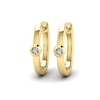 Thumbnail Image 2 of KLEORA AURORA Modern Electrum™ Miracle Plate Diamond Hoop Earrings