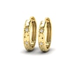 Thumbnail Image 1 of KLEORA AURORA Modern Electrum™ Diamond Star Burst Hoop Earrings