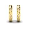Thumbnail Image 2 of KLEORA AURORA Modern Electrum™ Diamond Star Burst Hoop Earrings