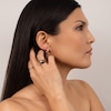 Thumbnail Image 3 of KLEORA AURORA Modern Electrum™ Diamond Star Burst Hoop Earrings