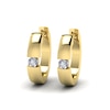 Thumbnail Image 2 of KLEORA AURORA Modern Electrum™ Miracle Plate Diamond Hoop Earrings