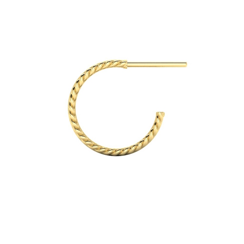 Main Image 2 of KLEORA CONTORTO Modern Electrum™ Rope & Polished Hoop Earrings