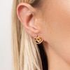 Thumbnail Image 4 of KLEORA CONTORTO Modern Electrum™ Rope & Polished Twist Stud Earrings
