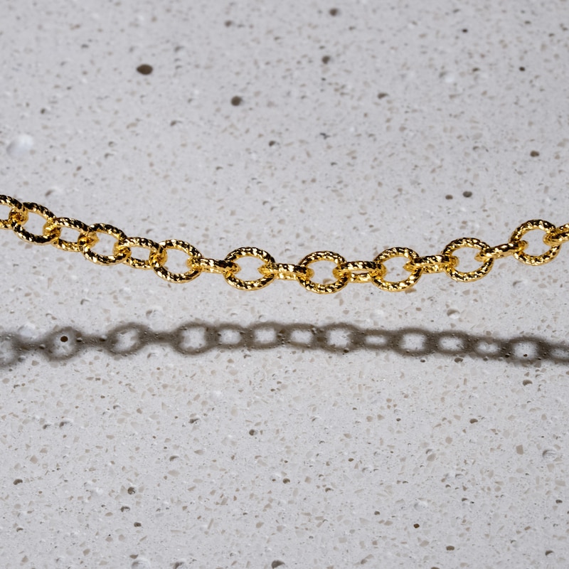 Main Image 2 of KLEORA CONTORTO Modern Electrum™ 18" Forzatina Wire Diamond Cut Chain Necklace