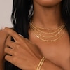 Thumbnail Image 3 of KLEORA CONTORTO Modern Electrum™ 18" Forzatina Wire Diamond Cut Chain Necklace