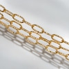 Thumbnail Image 2 of KLEORA CONTORTO Modern Electrum™ 18" Diamond Cut Oval Forzatina Link Chain Necklace