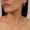 Thumbnail Image 3 of KLEORA CONTORTO Modern Electrum™ 18" Diamond Cut Oval Forzatina Link Chain Necklace