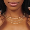Thumbnail Image 3 of KLEORA IRIS Modern Electrum™ 18" Diamond Cut Rolo Oval Chain Necklace