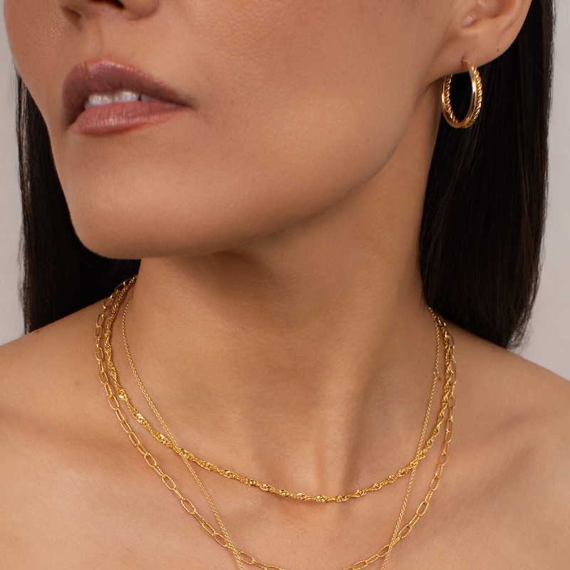 Main Image 2 of KLEORA CONTORTO Modern Electrum™16" Singapore Chain Necklace