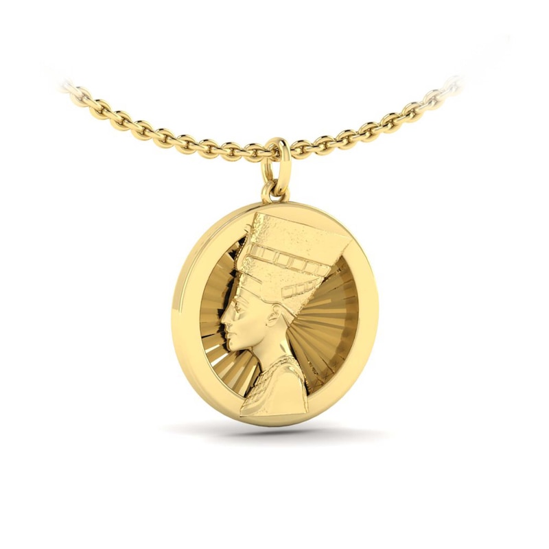 Main Image 1 of KLEORA COIN Modern Electrum™ Sun Burst Pendant