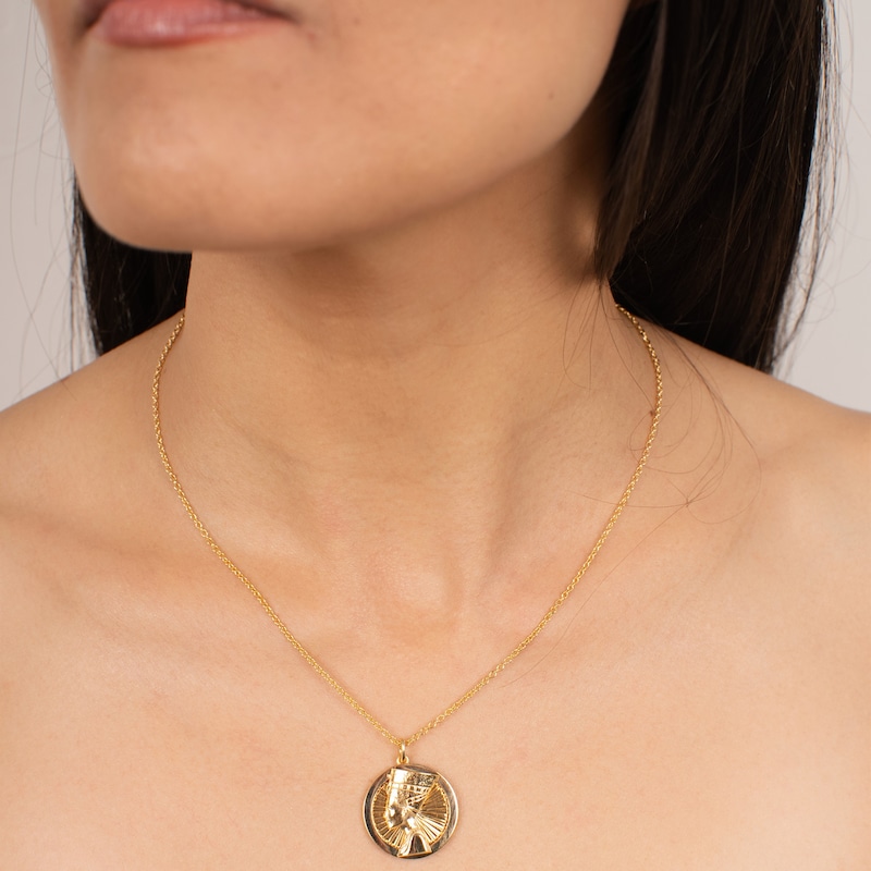 Main Image 4 of KLEORA COIN Modern Electrum™ Sun Burst Pendant