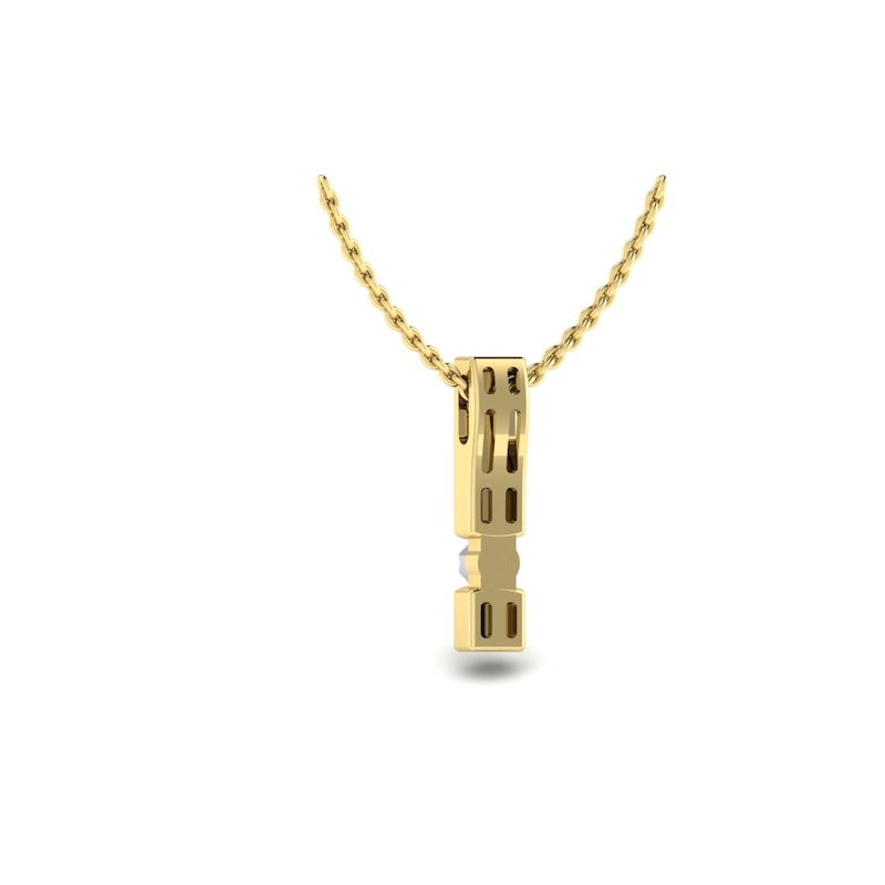 Main Image 2 of KLEORA AURORA Modern Electrum™ Miracle Plate Diamond Bar Pendant