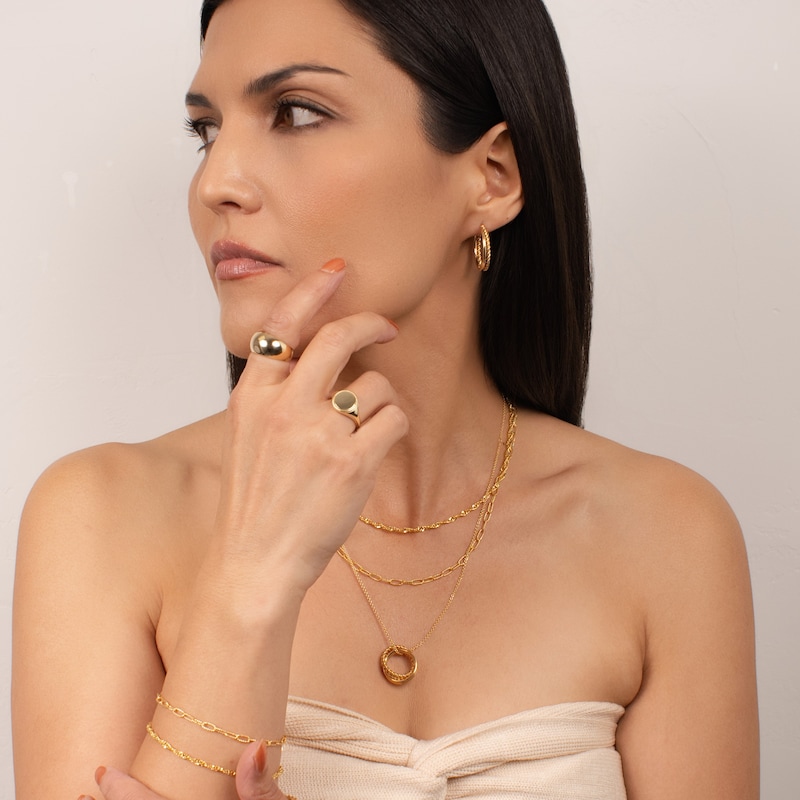 Main Image 3 of KLEORA CONTORTO Modern Electrum™ Rope & Polished Circle Pendant