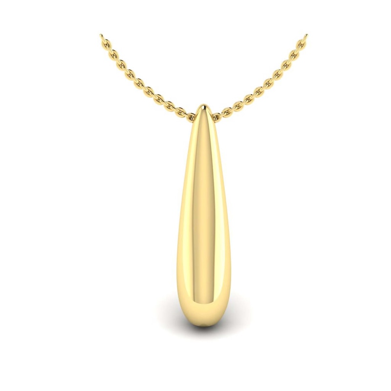 Main Image 1 of KLEORA ODYSSEY Modern Electrum™ Elongated Drop Necklace