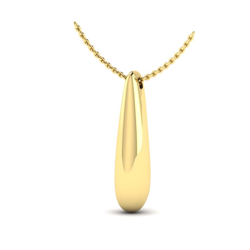 Main Image 2 of KLEORA ODYSSEY Modern Electrum™ Elongated Drop Necklace