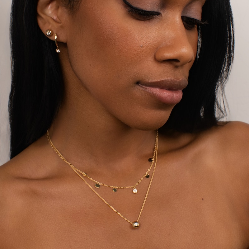 Main Image 3 of KLEORA AURORA Modern Electrum™ Miracle Plate Diamond Sphere Pendant