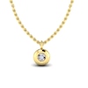 Thumbnail Image 1 of KLEORA AURORA Modern Electrum™ Miracle Plate Diamond Circle Pendant