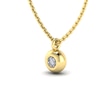 Thumbnail Image 2 of KLEORA AURORA Modern Electrum™ Miracle Plate Diamond Circle Pendant