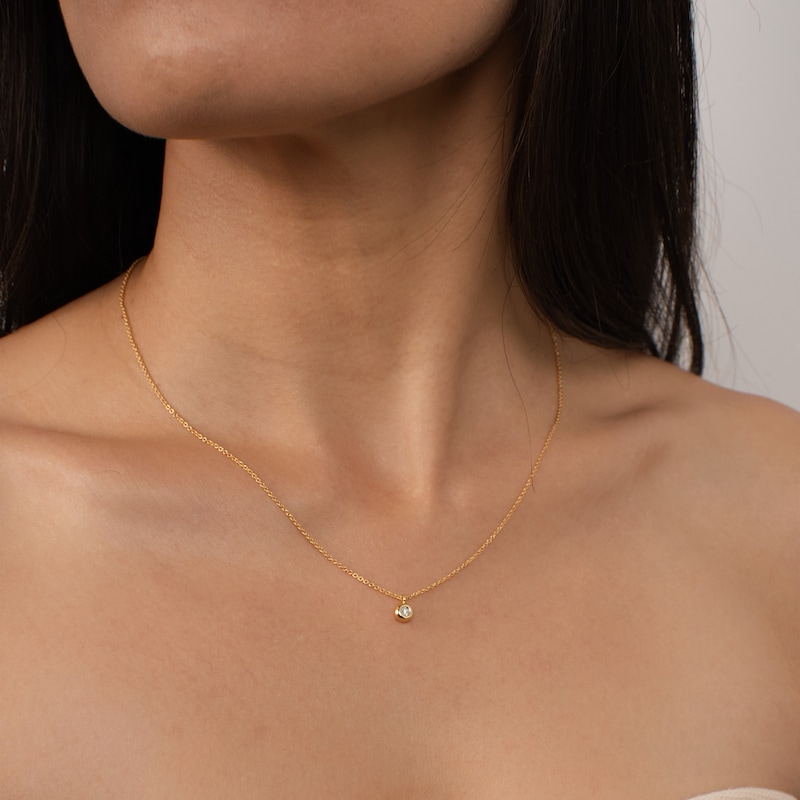 Main Image 3 of KLEORA AURORA Modern Electrum™ Miracle Plate Diamond Circle Pendant