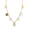 Thumbnail Image 2 of KLEORA AURORA Modern Electrum™ Diamond Disc Station Necklace